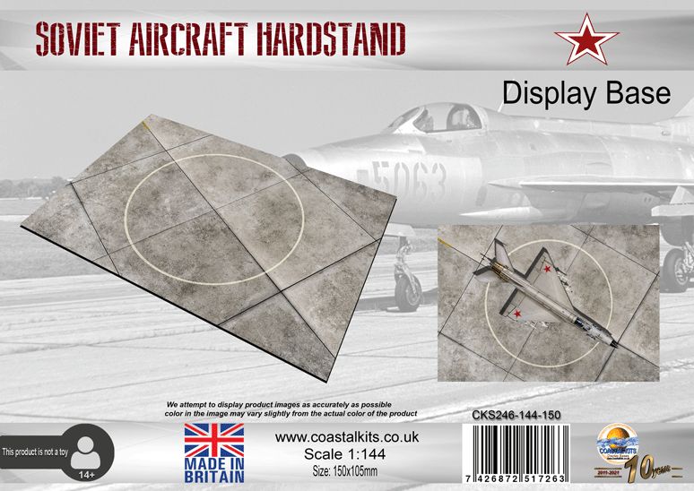 1:144 Soviet Aircraft Hardstand 150x105mm