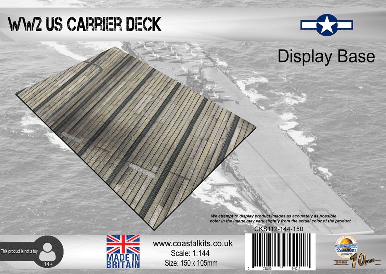 1:144 WW2 US Carrier Deck 150x105mm