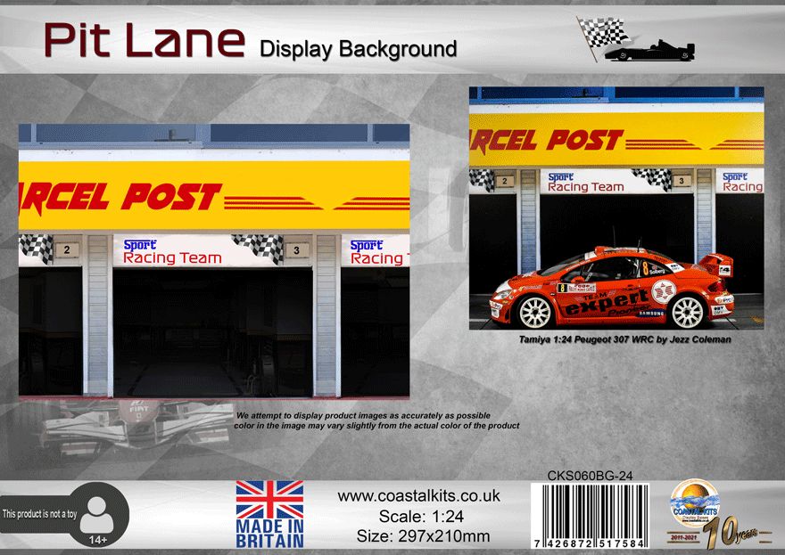 1:24 Pit Lane Background