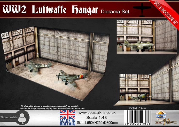 1:48 WW2 Luftwaffe Hangar Diorama Set