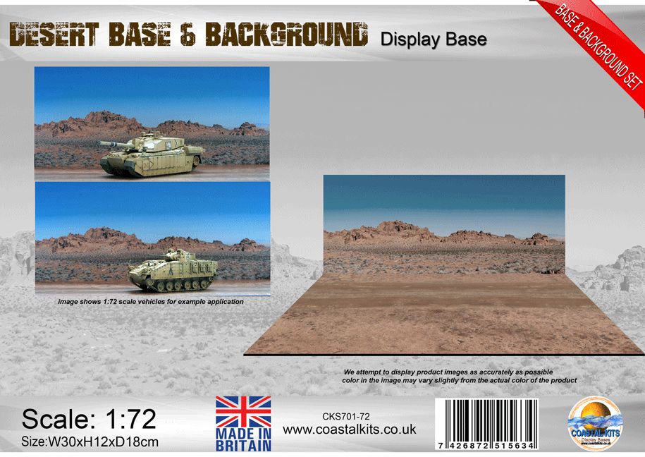 1:72 Desert Base & Background set
