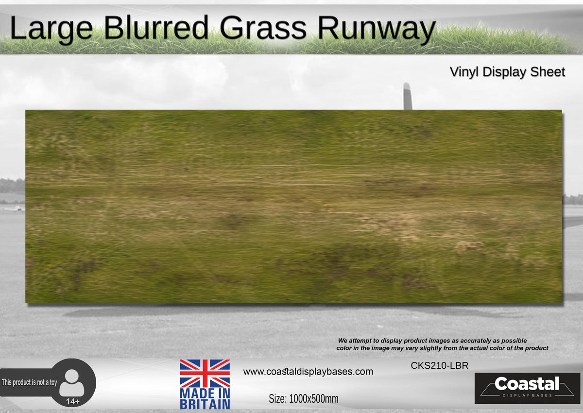 Vinyl Large Blurred Grass Runway