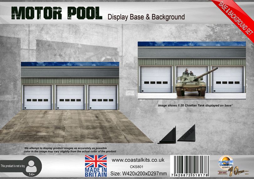 Motor Pool Base & Background Set
