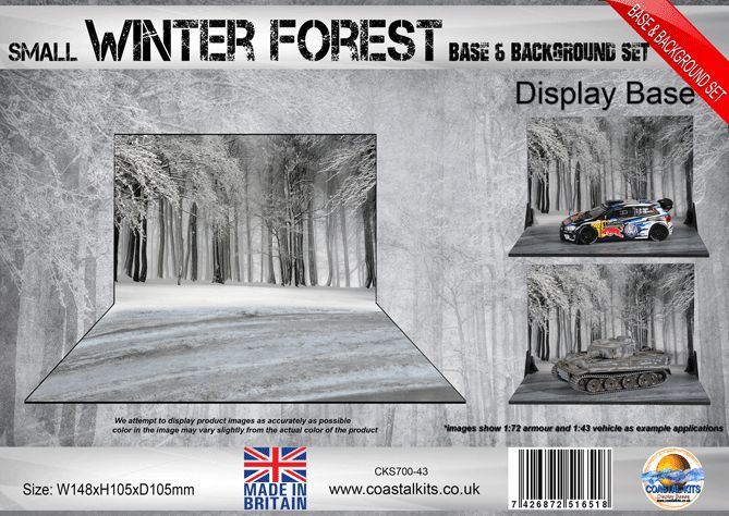 Small Winter Forest Base & Background Set