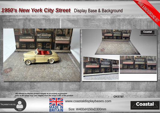 1:24 1950's New York Street Base and Background set