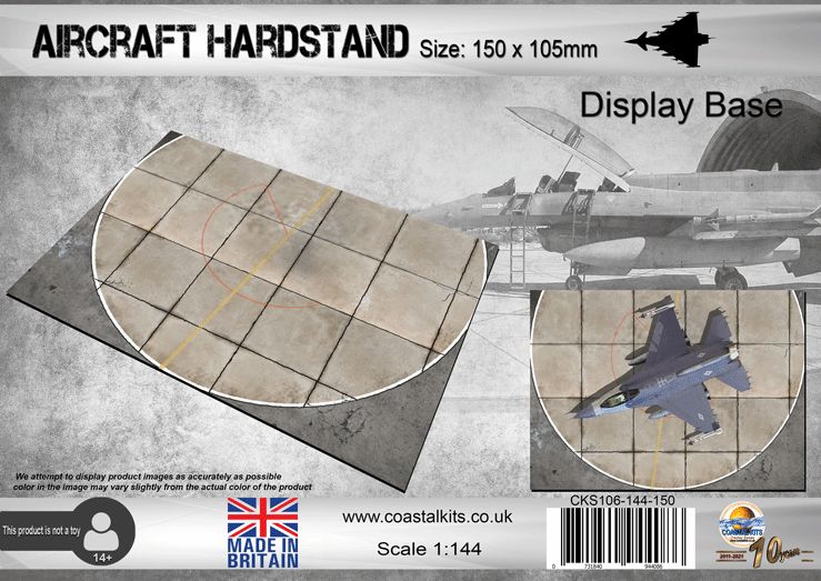 1:144 Aircraft Hardstand 150x105mm – Coastal Display Bases