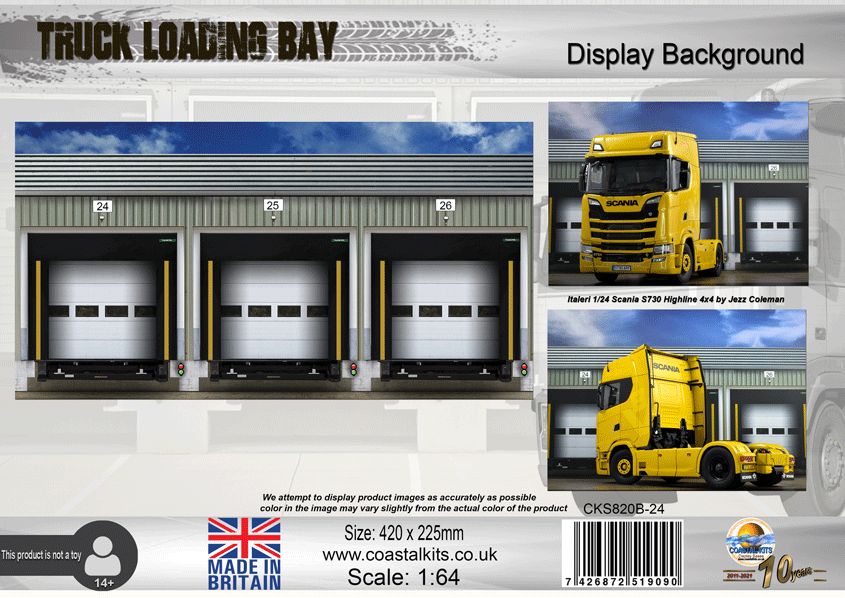 1:24 Truck Loading Bay Display Background