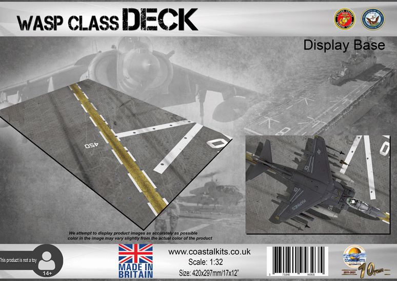 Wasp Base 1:32 Wasp Class Deck Display Base – Coastal Display Bases