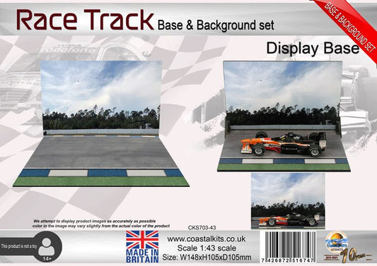 1:43 scale Race Track Base &amp; Background