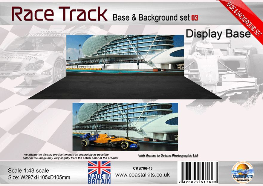 1:43 Race Track Base &amp; Background 03