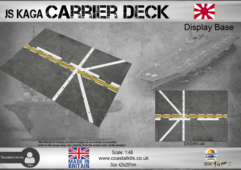 1:48 JS Kaga Carrier Deck Display Base