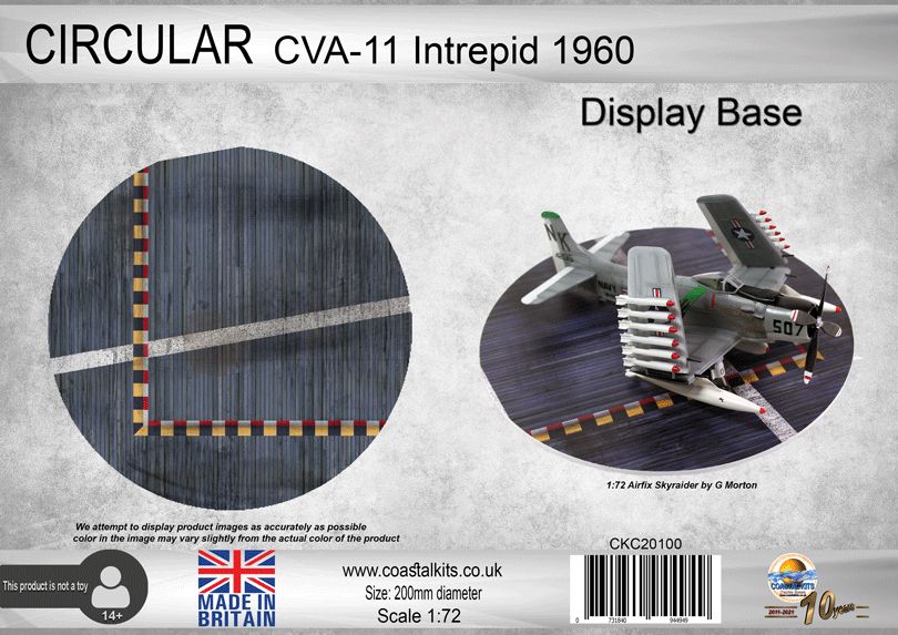 Circular 1:72 CVA11 Intrepid 1960 Carrier Deck