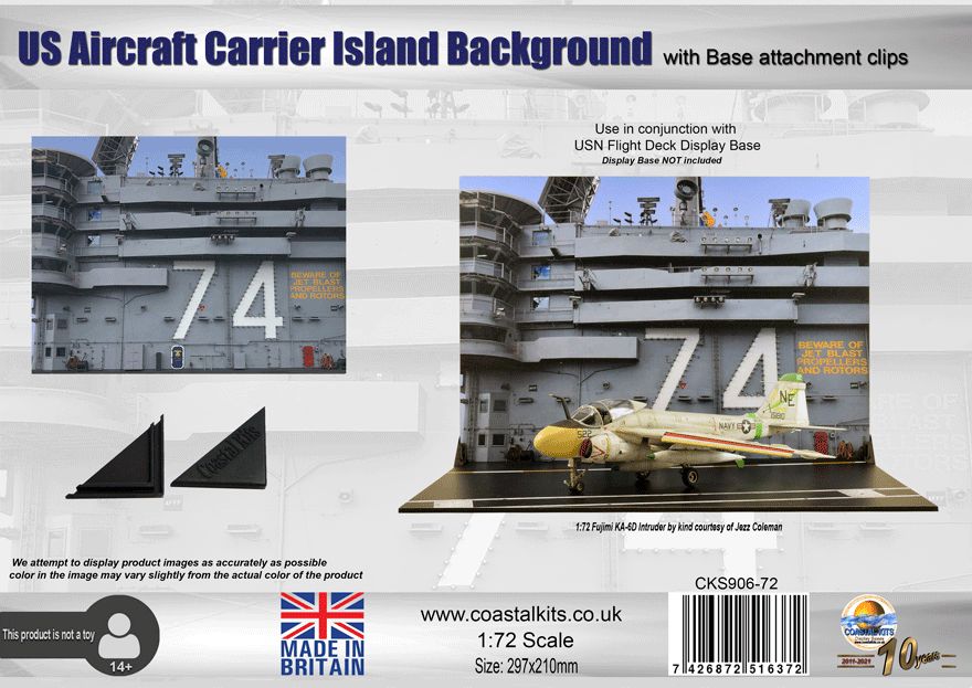 1:72 US Aircraft Carrier Island Background