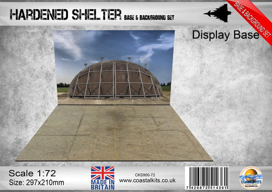 1:72 Hardened Aircraft Shelter Base &amp; Background