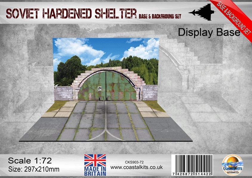 1:72 Soviet Hardened Shelter Base &amp; Background