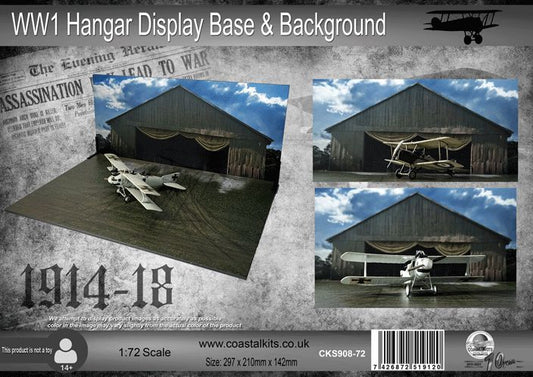 1:72 WW1 Hangar Base &amp; Background