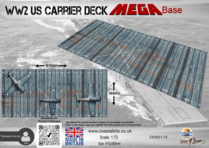 1:72 Scale WW2 US Carrier Deck MEGA Base
