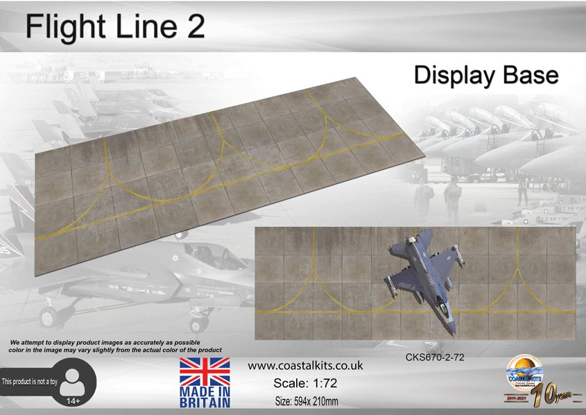 1:72 Scale Flight Line 2 Display Base