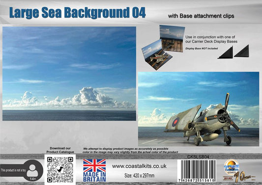 Large Sea Background 04 with attachment clips