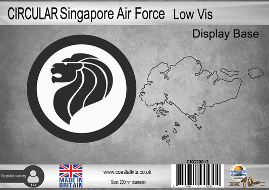 Circular Display Base Singapore Air Force Low Vis