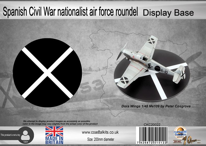 Circular Spanish Civil War nationalist air force roundel