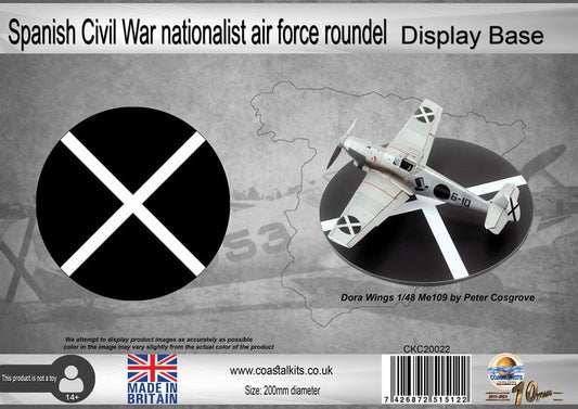 Circular Spanish Civil War nationalist air force roundel