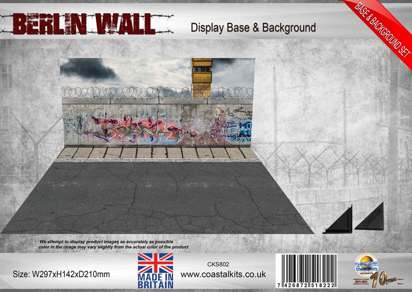 1:35 Berlin Wall Base &amp; Background