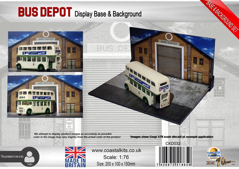 Diecast Bus Depot Base &amp; Background