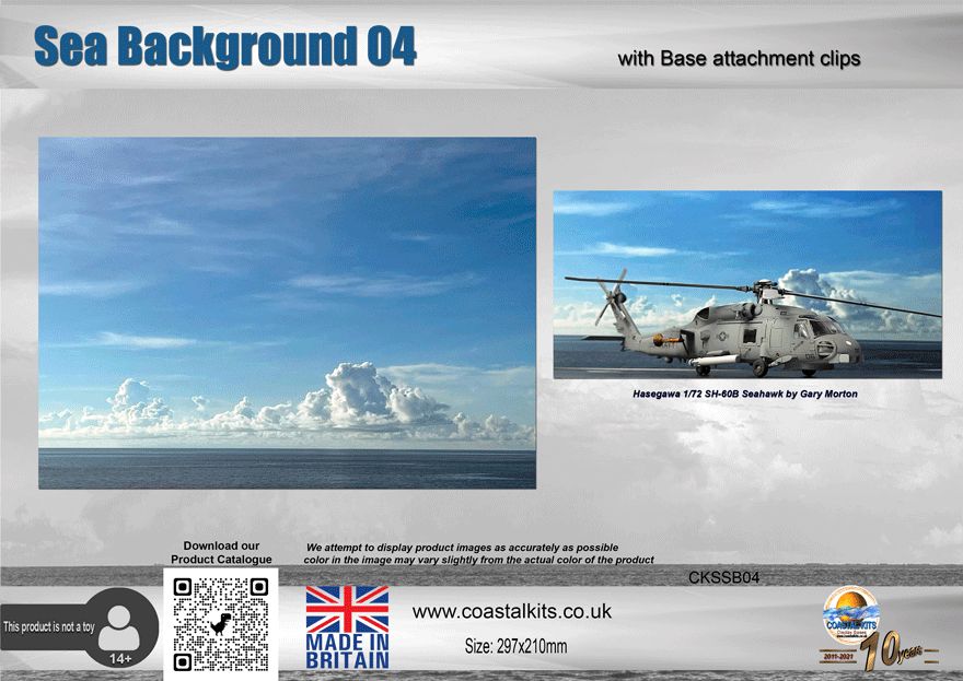 Sea Background 04 with attachment clips