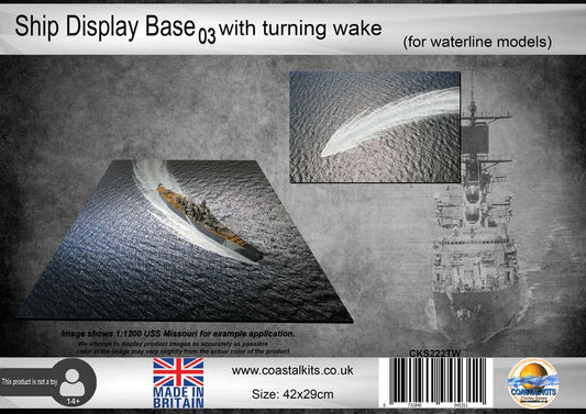 Ship Display Base 3 with turning wake