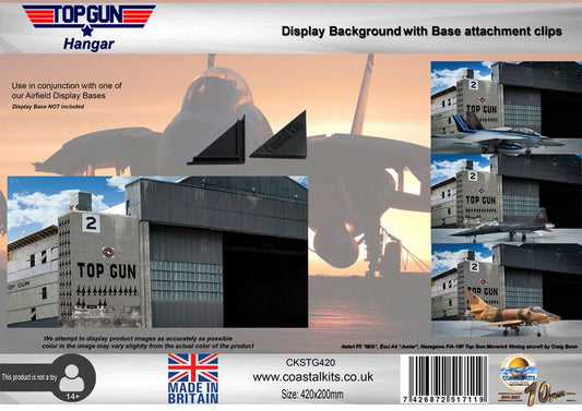 Top Gun Hangar Background 420x200mm