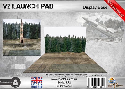 1:72 Scale V2 Launch Pad Base &amp; Background set