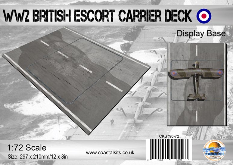 1:72 WW2 British Escort Carrier Deck